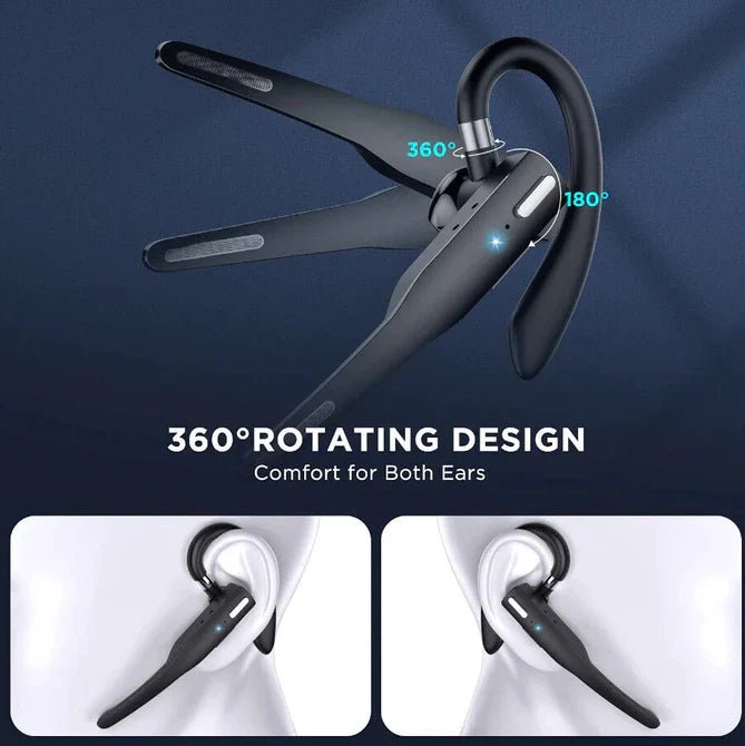 Trucker Dual Mic Wireless Bluetooth 5.1 Noise Cancelling Headset/Earpiece image 4