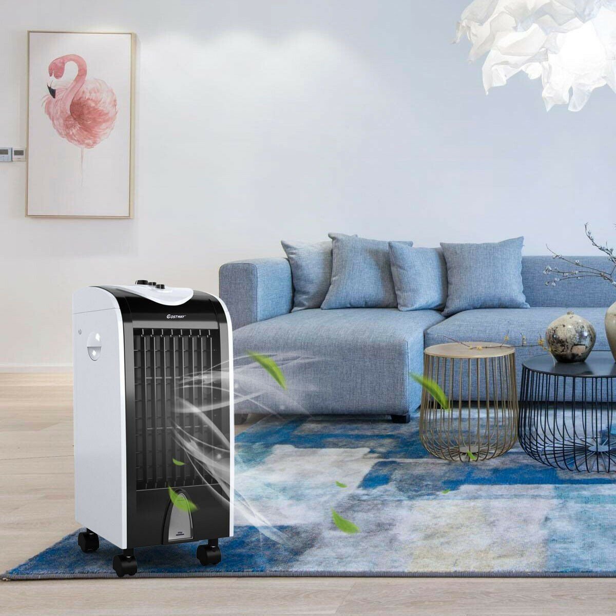 Portable Air Conditioner Stand Up Room Cooler Indoor AC Unit Windowless On Wheel image 8