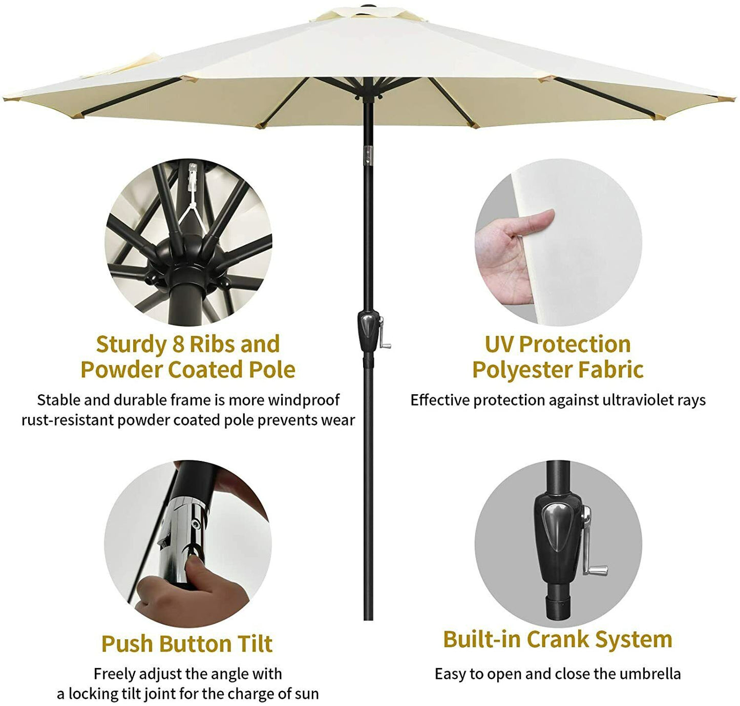 Outdoor Patio Table Umbrella image 19