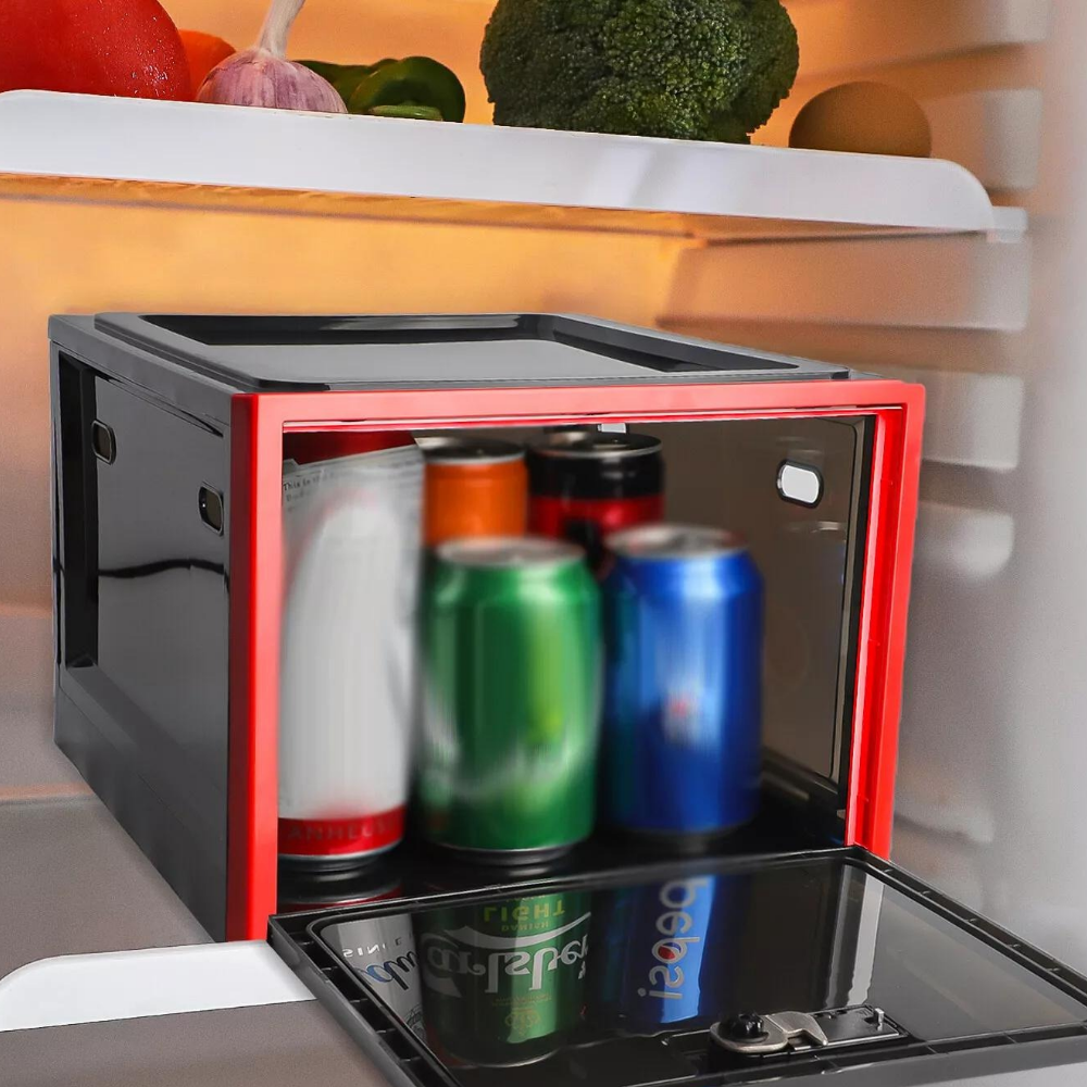 Heavy Duty Lockable Refrigerator Food Organizer Storage Bin image 10