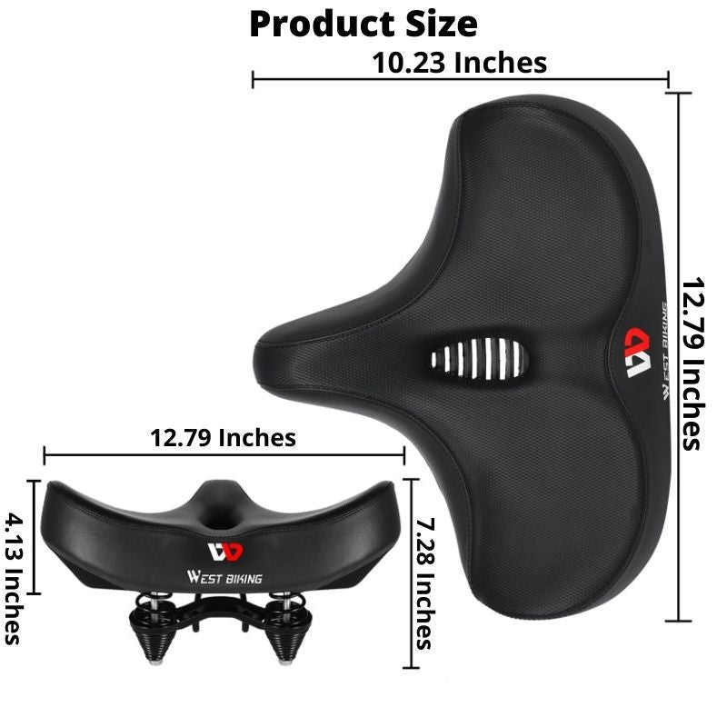 Extra Large Bike Seat With Comfortable Thick Foam and Waterproof image 7