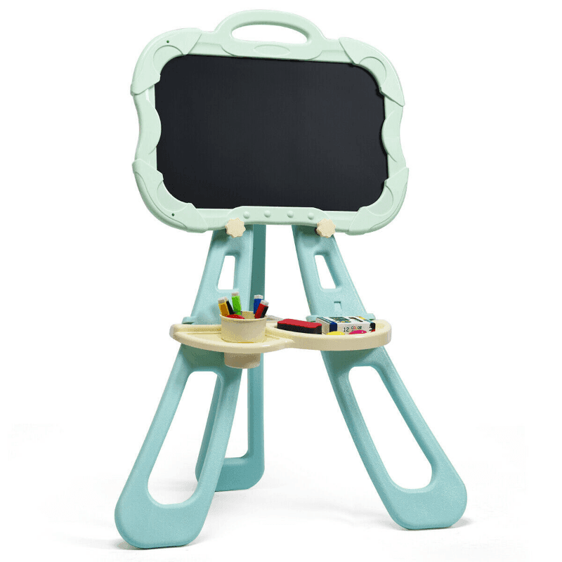 Portable Kids 4 in 1 Magnetic Chalkboard Art Easel image 5