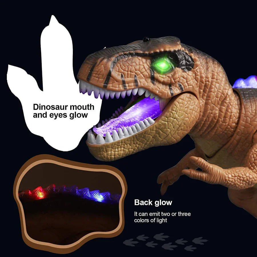 Remote Control T-Rex Dinosaur With LED Light Up, Walking & Roaring Realistic Dinosaur Toys image 7