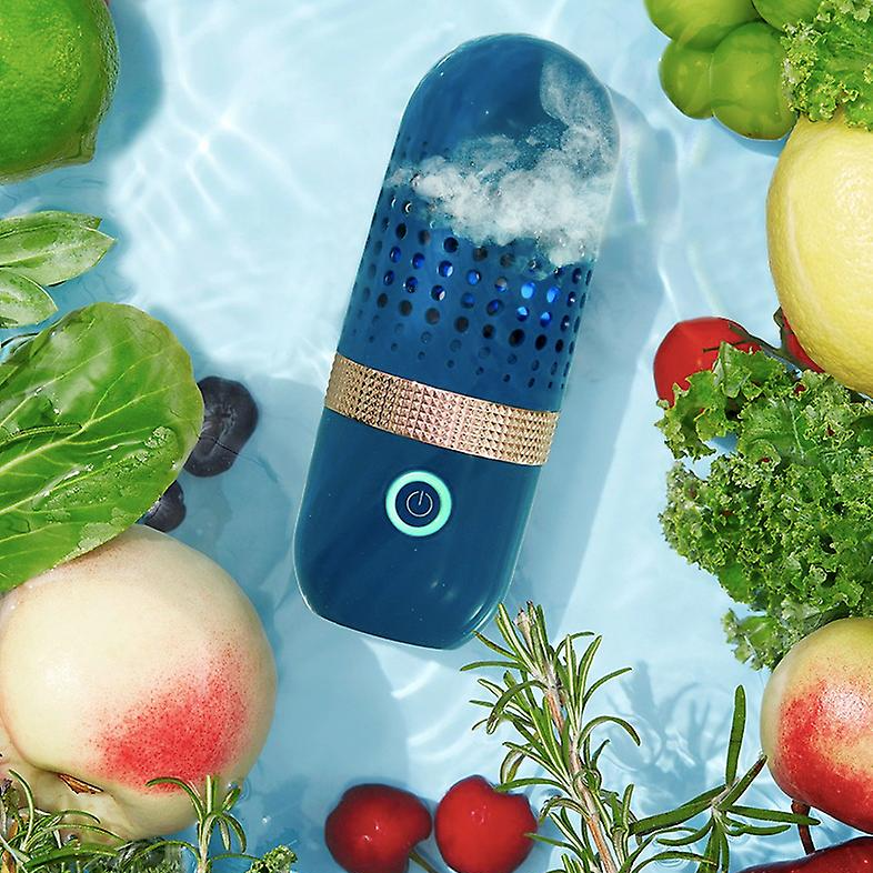 Capsule Vegetable Washing Machine | Automatic Fruits & Vege Disinfector Home Pesticide Cleaner image 0