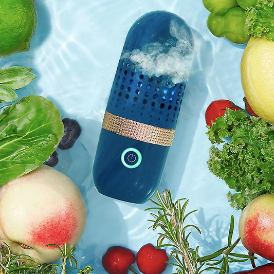 Capsule Vegetable Washing Machine | Automatic Fruits & Vege Disinfector Home Pesticide Cleaner image 0