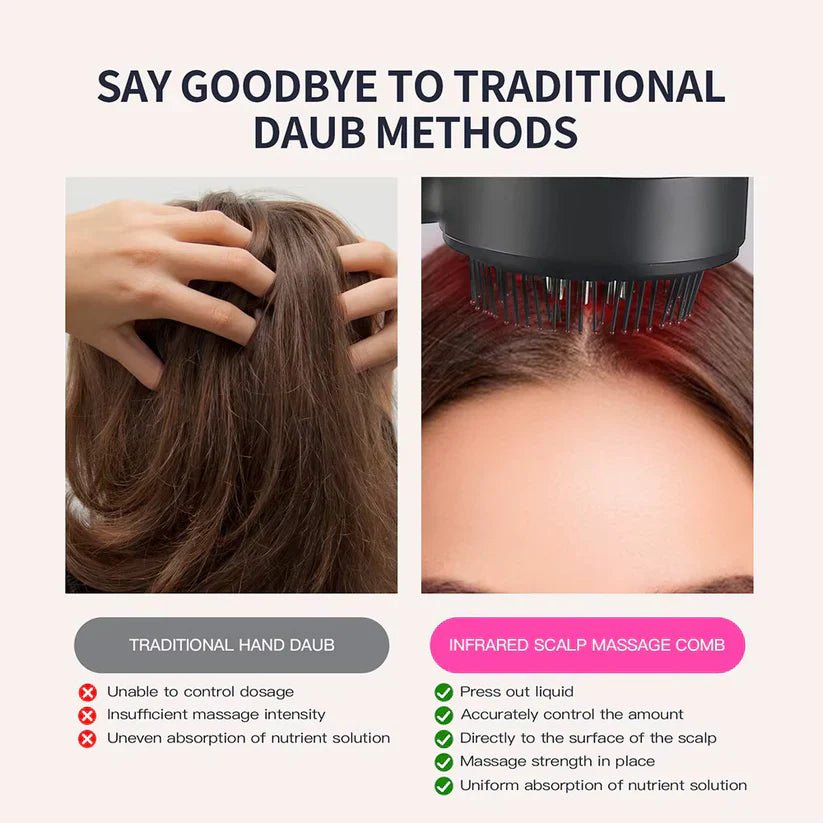 Hair Growth Massage Comb - Red Light Scalp Massager image 5