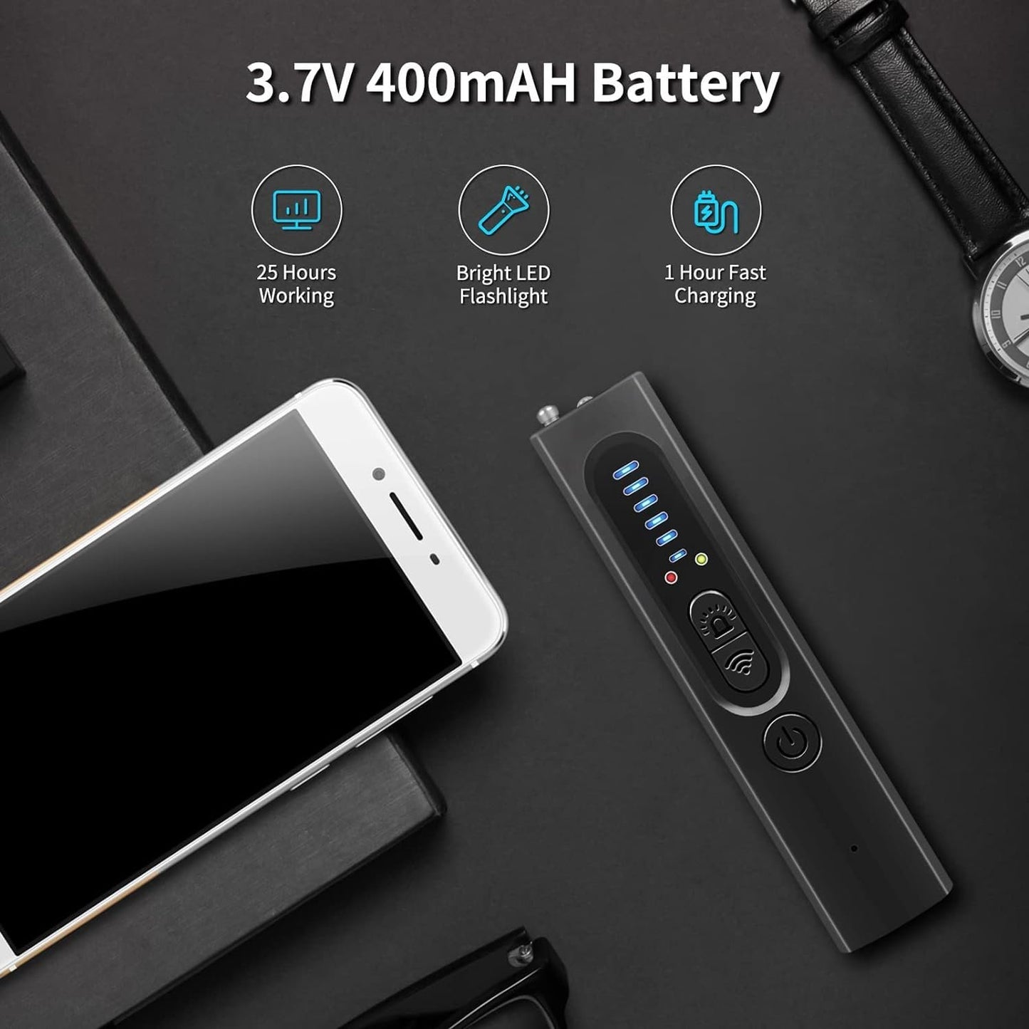 Hidden Camera Detector (Military Grade, with built-in RF and GPS Tracking Detection) image 6