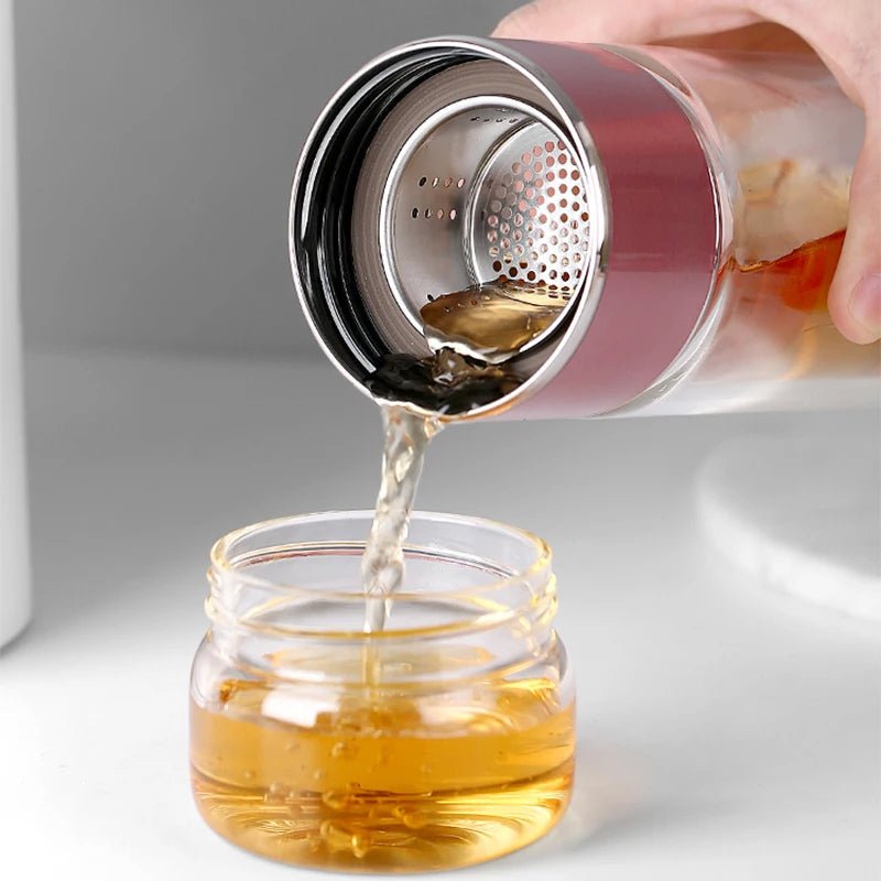 430ml Borosilicate Glass Double Layer Tea Infuser image 1