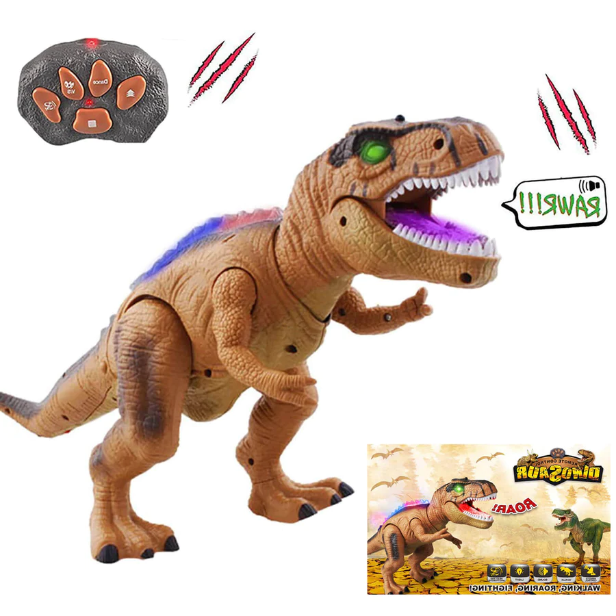 Remote Control T-Rex Dinosaur With LED Light Up, Walking & Roaring Realistic Dinosaur Toys image 13