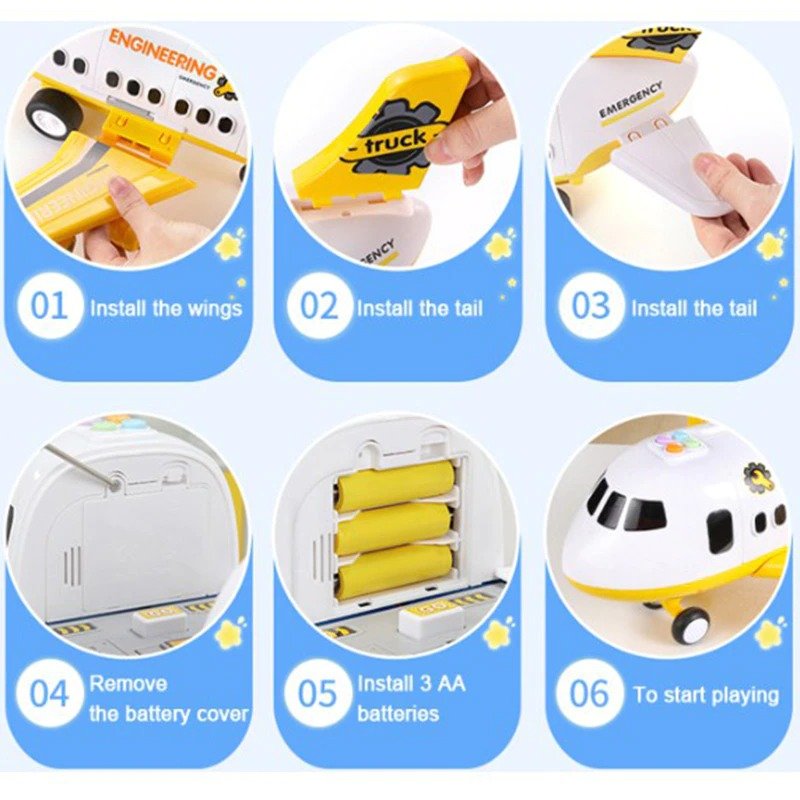 Airplane Toy Set For Kids image 1