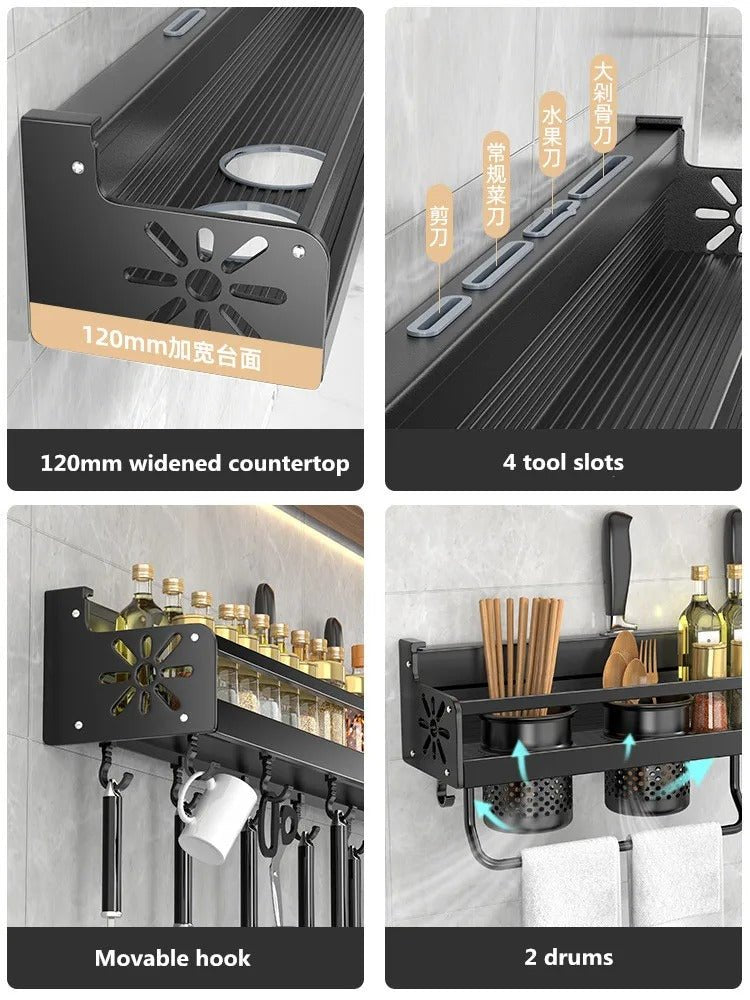 Wall Mounted Kitchen Storage Rack Organizer image 2