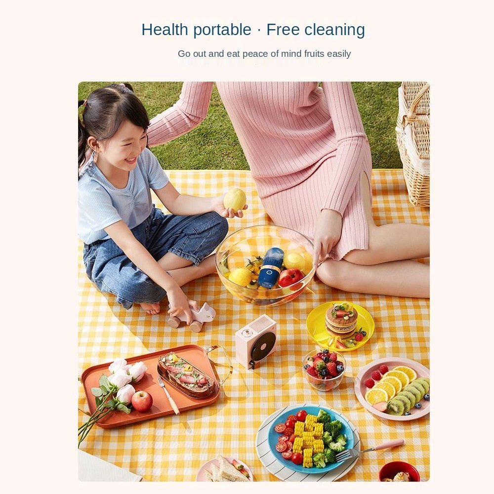 Capsule Vegetable Washing Machine | Automatic Fruits & Vege Disinfector Home Pesticide Cleaner image 4