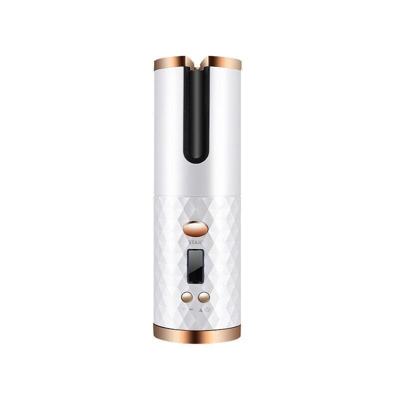 Easy Cordless Automatic Hair Curler for Women - White image