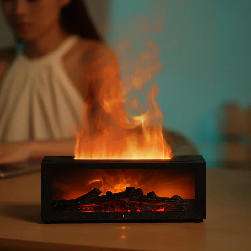 Flame Aromatherapy Humidifier - 4-in-1 Diffuser with Smart Timer image 2