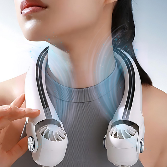 Wearable Rechargeable Summer Travel Neck Cooling Fan image 0