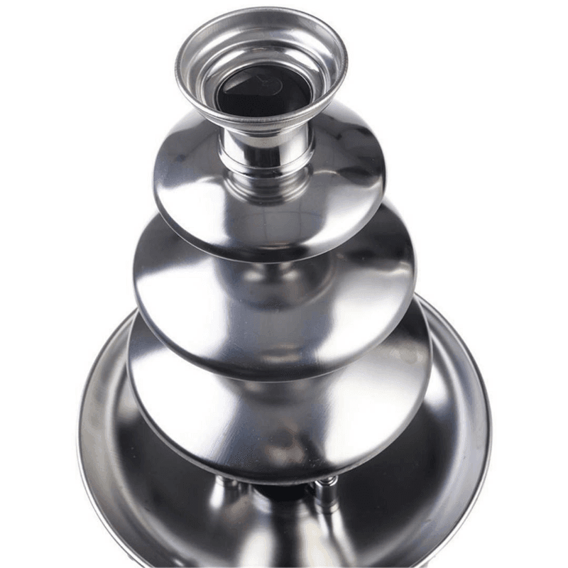 4 Tier Chocolate Fondue Fountain Stainless Steel Machine image 6