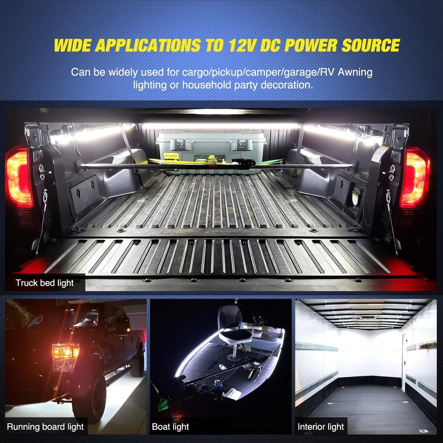 Cargo Pickup Truck Truck Bed Lights 60 Inch Bed Light Strip image 6