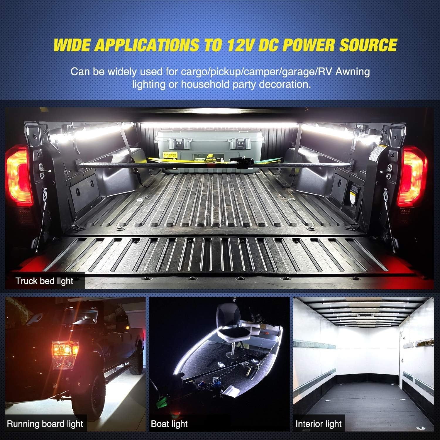 Cargo Pickup Truck Truck Bed Lights 60 Inch Bed Light Strip image 6
