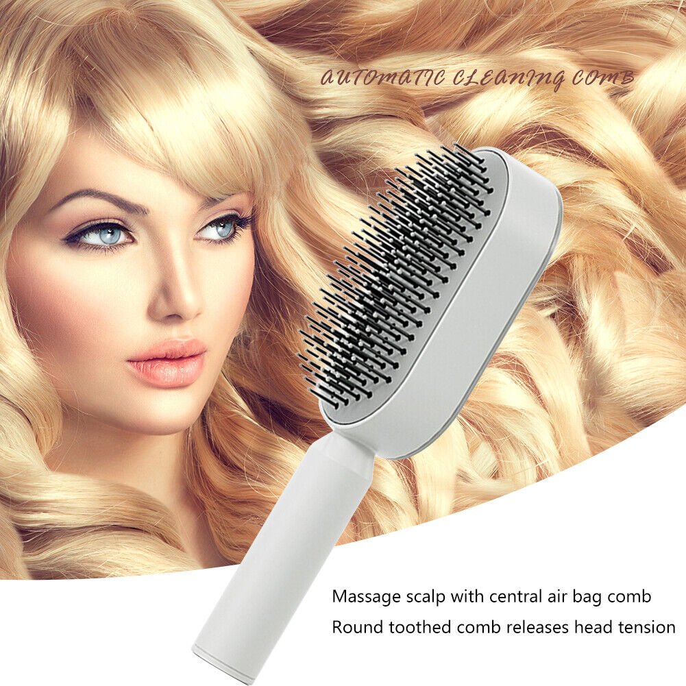 Self Cleaning Hair Brush image 1