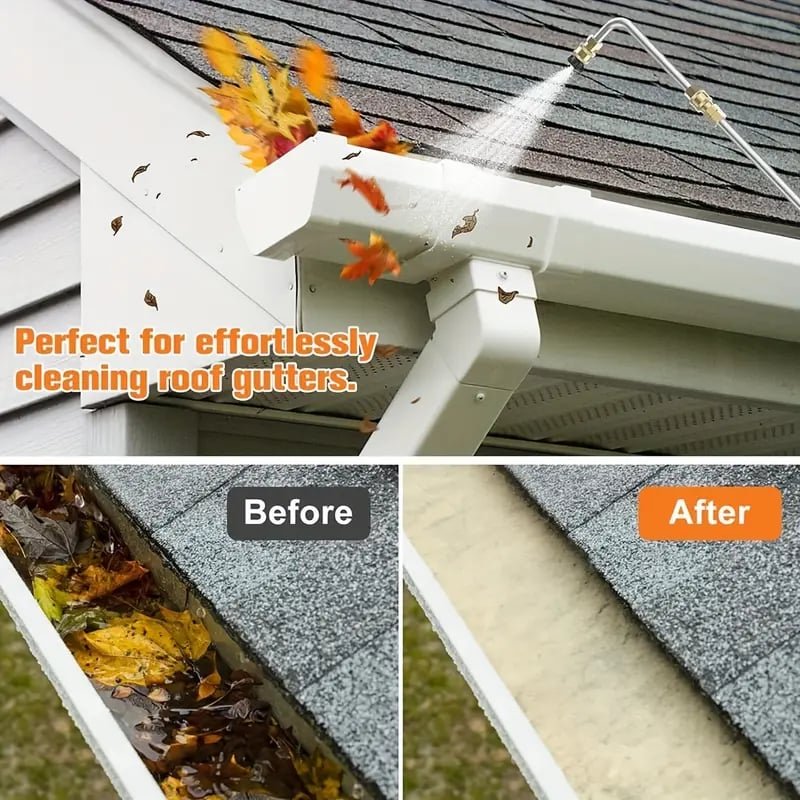 4000 PSI Telescoping High Pressure Washer Wand Set for Gutter & Roof Drainage & Walls Cleaning image 8