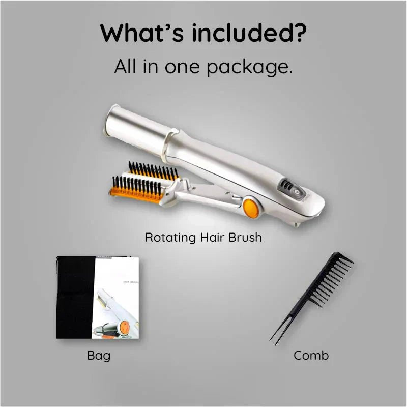 Professional 2 in 1 Rotating Iron Hair Brush image 5
