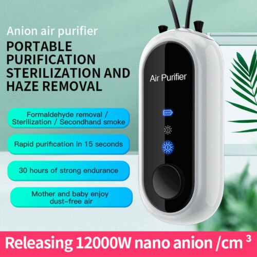 Personal Mini Air Purifier Necklace | Wearable Air Purifier with USB Charging image 11
