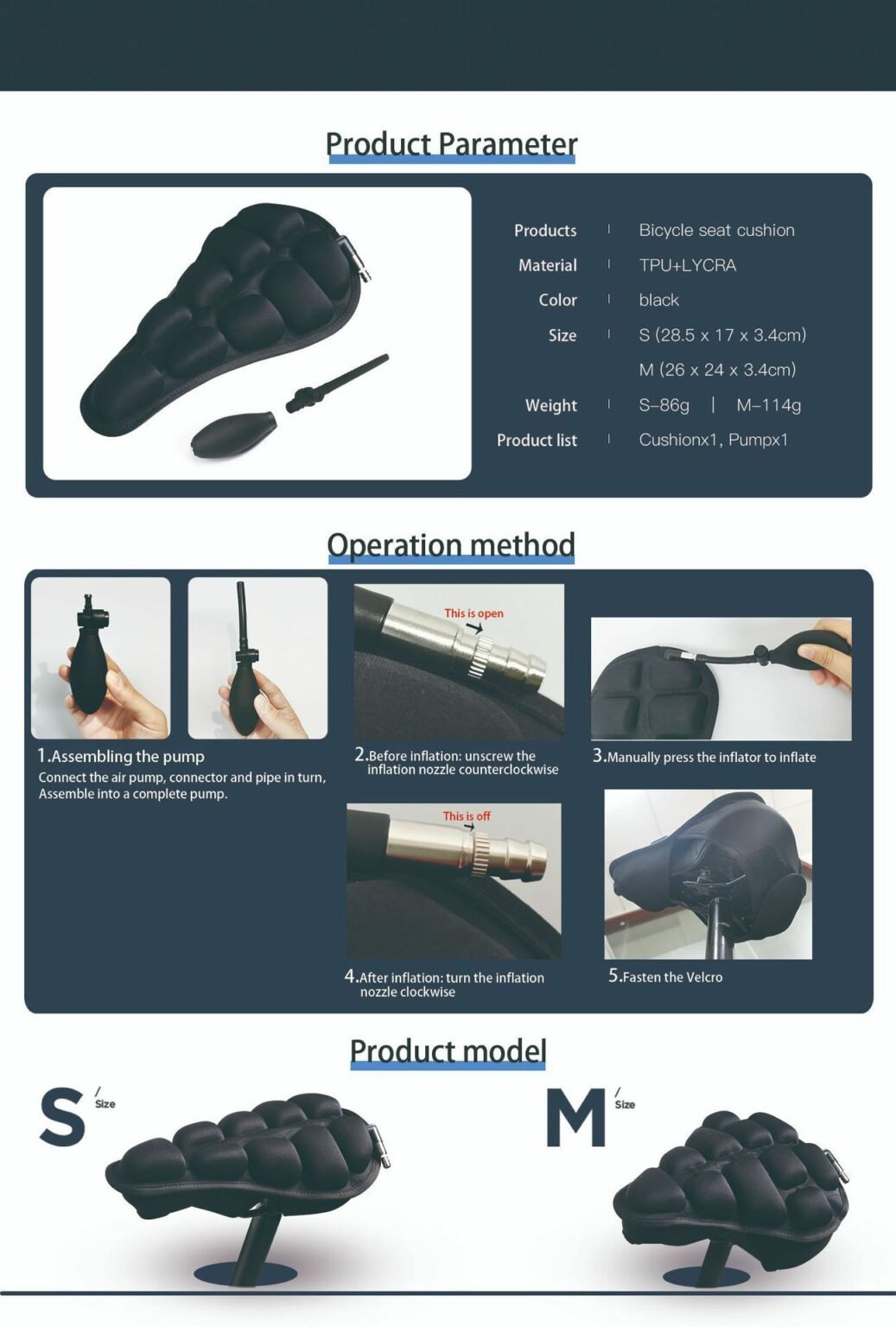 Bicycle Decompression Seat Cushion image 7