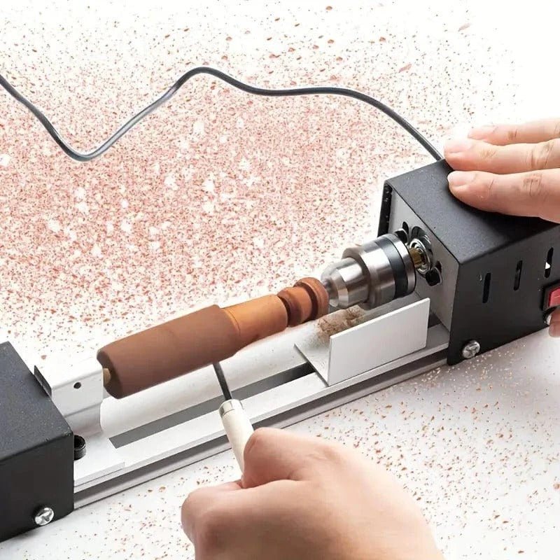 Mini Wood Lathe Machine image 2