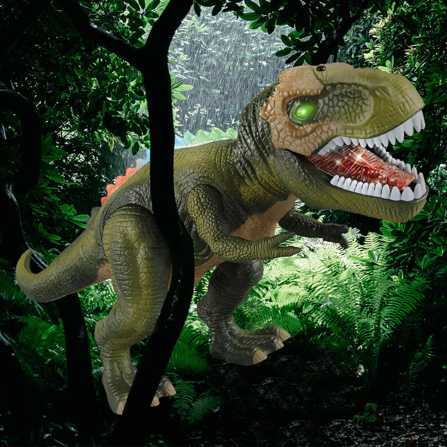 Remote Control T-Rex Dinosaur With LED Light Up, Walking & Roaring Realistic Dinosaur Toys image 4