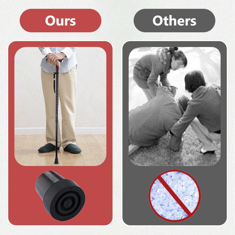 Intelligent walking stick for the elderly with LED light image 2