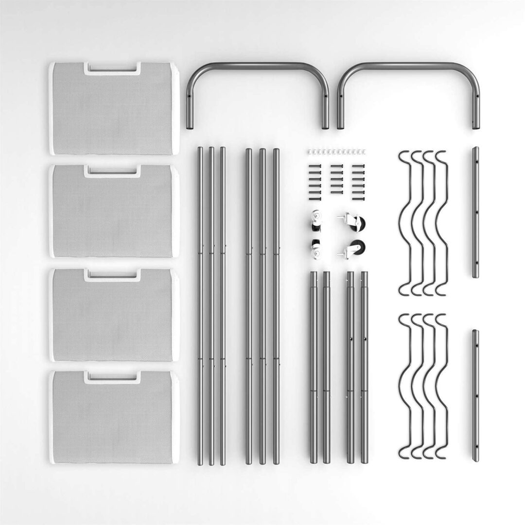 4 Section Laundry Sorter Dividing Hamper Basket - Image 10