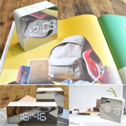 bestsellrz digital alarm clock smart mirror desktop bedside nightlight mirrortouch alarm clocks mirrortouch 13791885131863