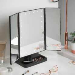 bestsellrz lighted makeup mirror smart vanity mirror with lights 10x magnifying mirror pro makeup mirrors black mirror pro 13791916884055