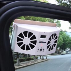 Solar Car Cooling Fan Powered Window Cooler For Interior Ventilation