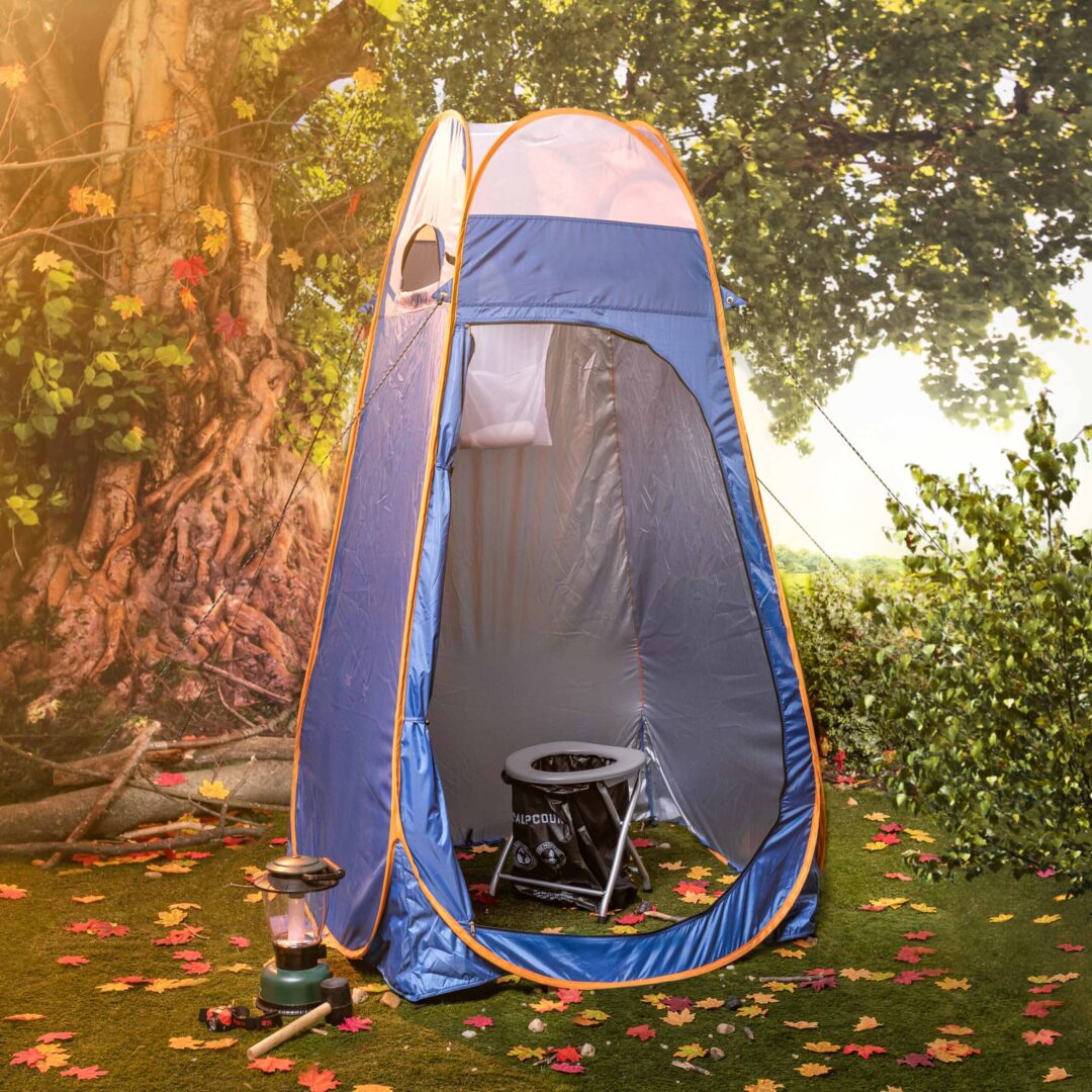 Portable Camping Toilet Seat With Trash Bag Hooks - Image 8