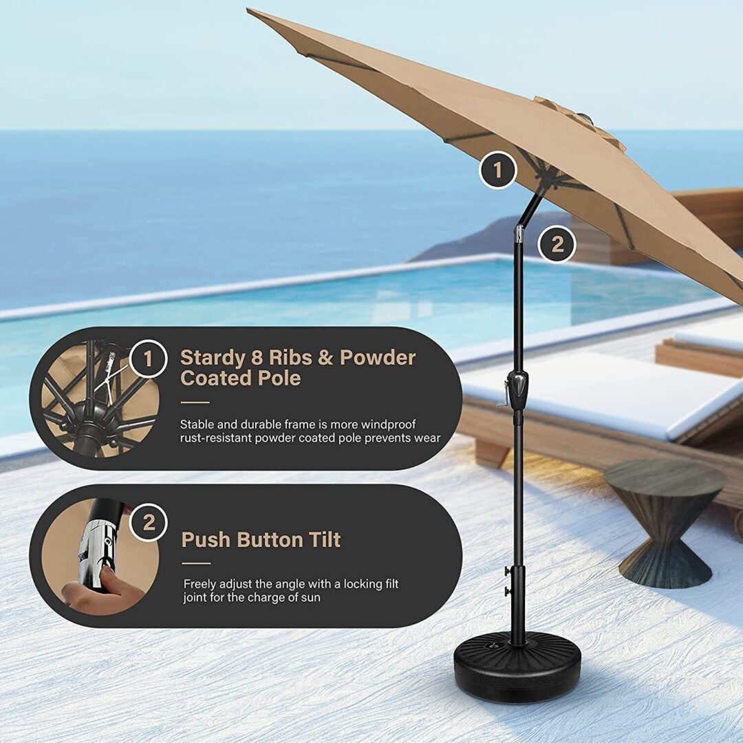 Outdoor Patio Table Umbrella - Image 8