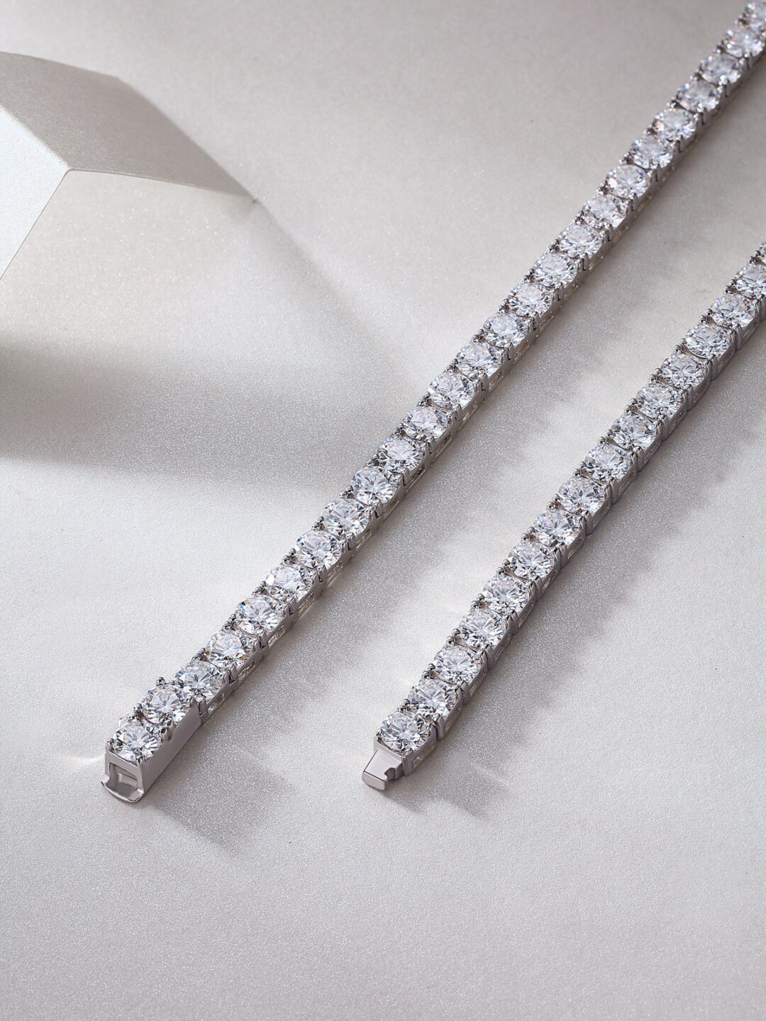 Endless Stream Of Stars 0.5ct Luxury Fashion Mossan Diamond S925 Silver Necklace - Image 3