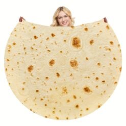 Burrito Tortilla Food Throw Blanket