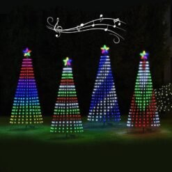 Alternative view of Christmas – Multicolor Led Animated Outdoor Christmas Tree Lightshow