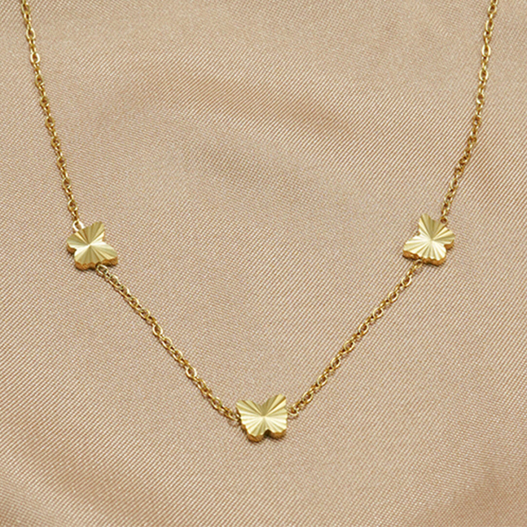 Lxalry 316L Stainless Steel 18K Gold-Plated Jewelry Set  Iridescent Blue White Gradient 3D Glass Star Pendant  Hypoallergenic Tarnish Free Earrings   Necklace  Beach Party   Daily Wear  Ocean Inspired - Image 5