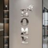 Home Entrance 3D Mirror Wall Sticker Decor