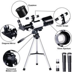 Alternative view of Professional Astronomical Telescope - Moon-Watching W/ Tripod Table Present - 150x Zoom