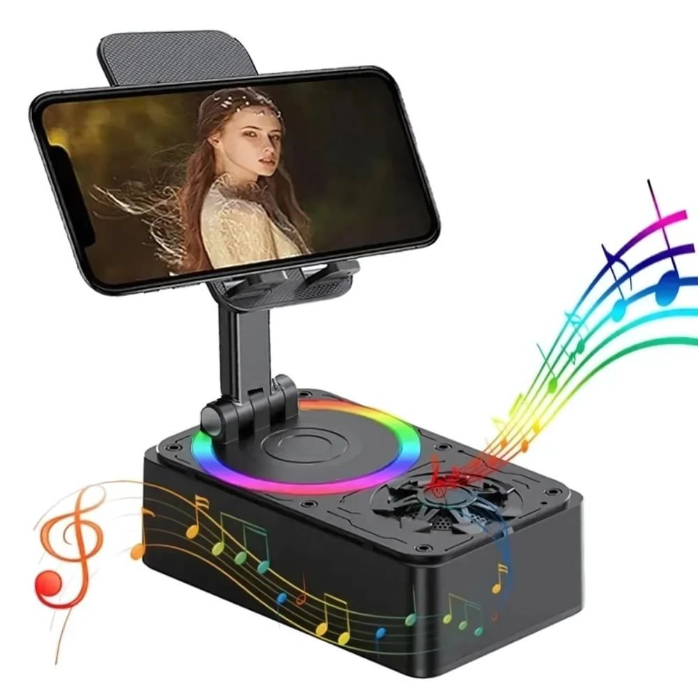 4-in-1 Phone Stand with Bluetooth Speaker - Image 2