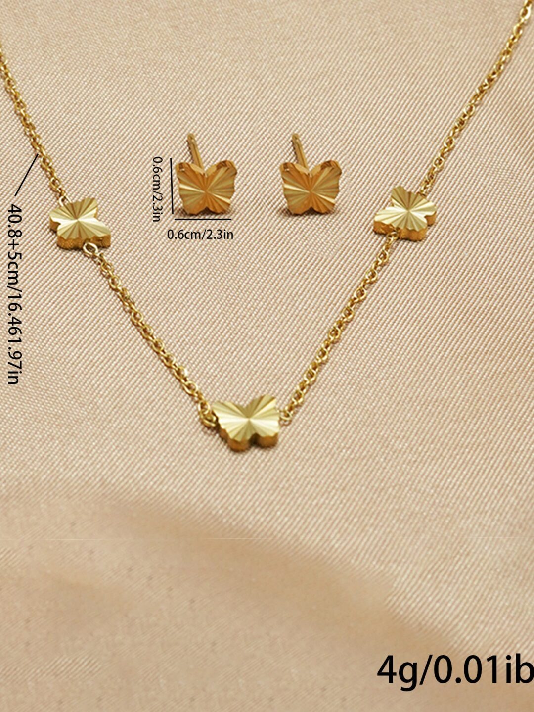 Lxalry 316L Stainless Steel 18K Gold-Plated Jewelry Set  Iridescent Blue White Gradient 3D Glass Star Pendant  Hypoallergenic Tarnish Free Earrings   Necklace  Beach Party   Daily Wear  Ocean Inspired - Image 8