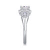 Luxury Fashion Large Diamond Wedding Ring With Moissanite Silver Ring