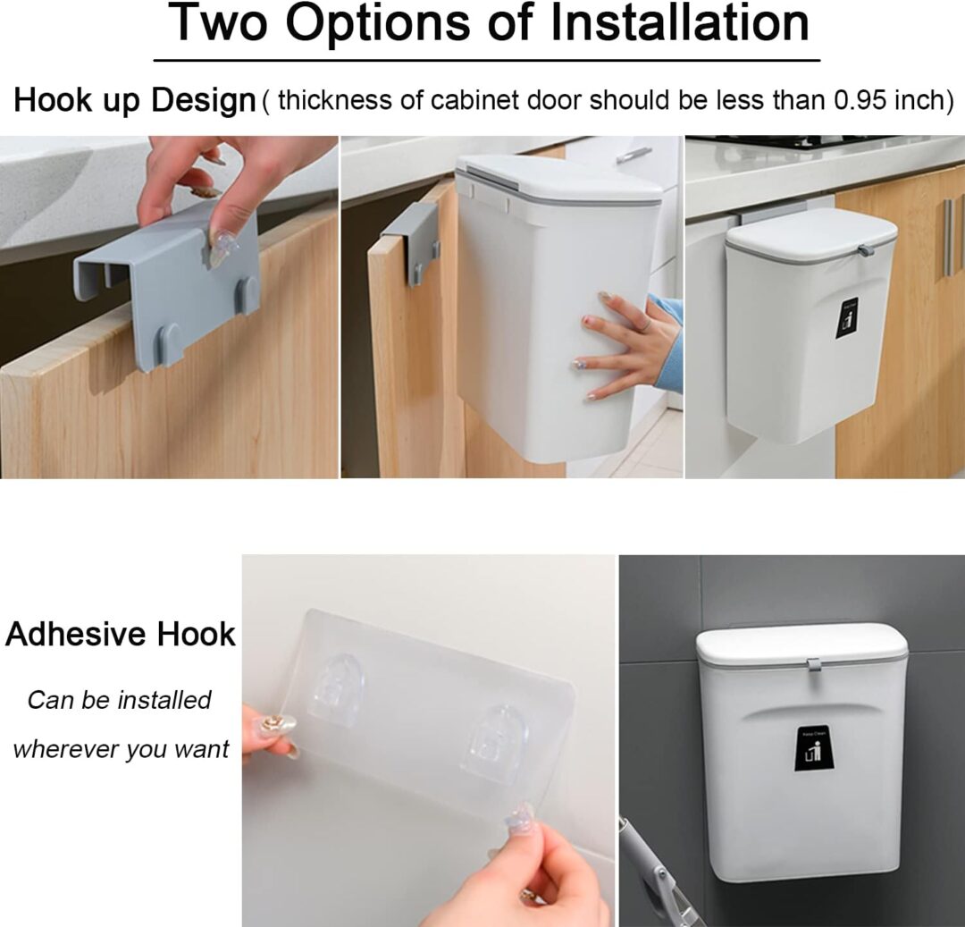 2.4 Gallon Kitchen Compost Bin For Counter Top Or Under Sink - Image 5