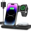 3 IN 1 Wireless Fast Charger Stand For iphone Watch And Airpod