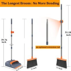 Alternative view of Self-Cleaning Broom And Dustpan Set
