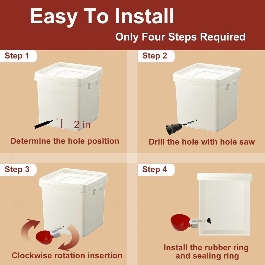 10 Pcs Chicken Waterer - Image 4