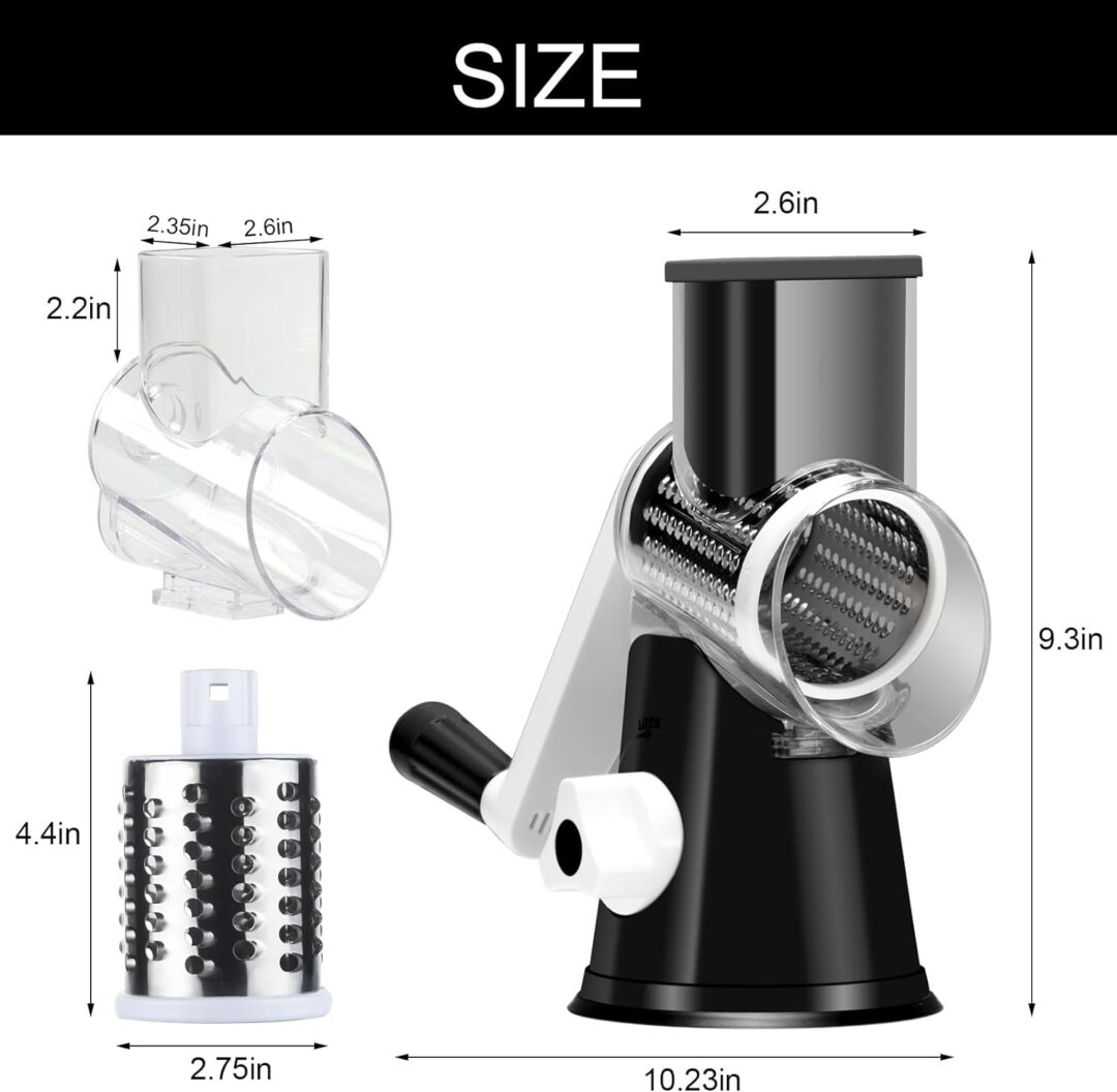 Rotary Cheese Vegetable Manual Grater - Image 3